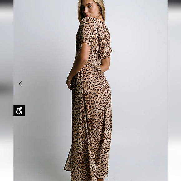 Bohme Wrenna Leopard Print Maxi Dress Size M NEW NWT New With Tag - Picture 3 of 3